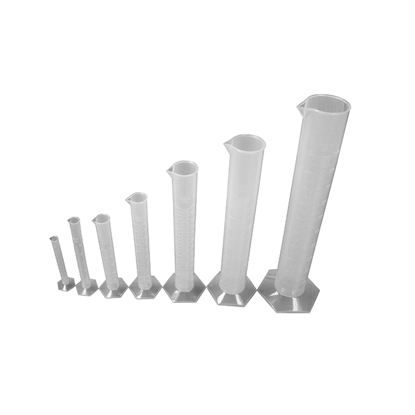 GRADUATED CYLINDER SET OF 7, PP, HEX BASE